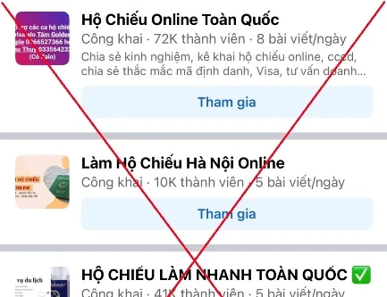 Cảnh giác mất thông tin khi nhờ ‘cò online’ làm hộ chiếu 