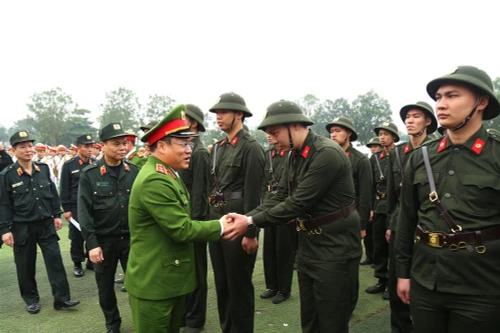 Khai giảng khóa huấn luyện công dân thực hiện nghĩa vụ Công an nhân dân