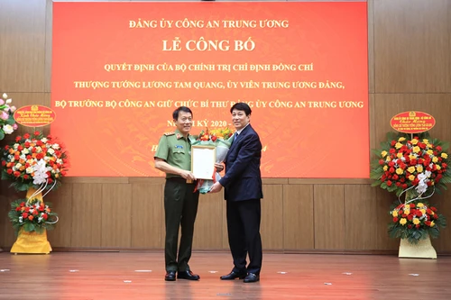 Bộ Chính trị chỉ định Thượng tướng Lương Tam Quang giữ chức Bí thư Đảng ủy Công an Trung ương