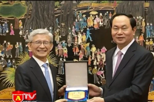 Bộ trưởng Bộ Công an Trần Đại Quang tiếp lãnh đạo Tập đoàn Toyota - Nhật Bản