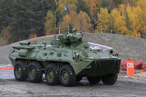Xe bọc thép chở quân BTR-82 Nga tiêu diệt được cả xe tăng