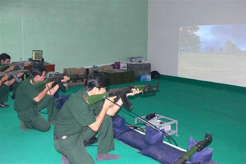 "Trường bắn ảo" do Học viện KTQS chế tạo có thể áp dụng cho 9 loại súng