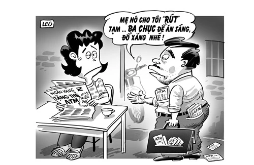 Thẻ đầy ví, tiền rỗng không