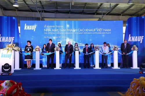 Khánh thành Nhà máy tấm thạch cao Knauf Việt Nam