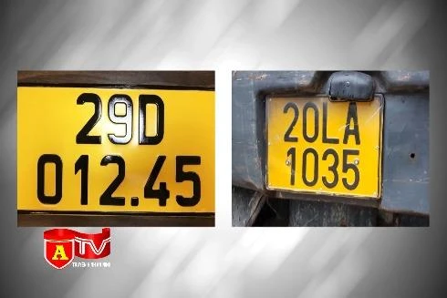 Xe kinh doanh vận tải dùng biển số màu vàng từ 1-8