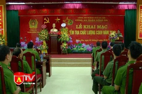 Kiểm tra chất lượng Cảnh sát khu vực quận Đống Đa