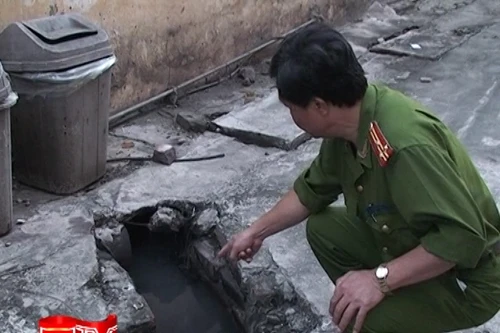 Công ty Haprosimex Thăng Long xả thải chưa qua xử lý ra môi trường.