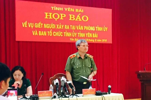 Chính thức khởi tố vụ án giết người tại Văn phòng Tỉnh ủy Yên Bái