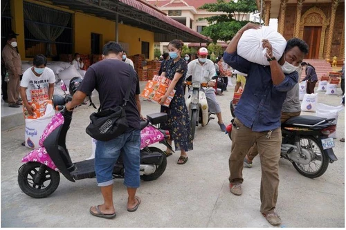 Campuchia ghi nhận hơn 840 ca mắc Covid-19 mới 1 ngày do lây nhiễm trong cộng đồng