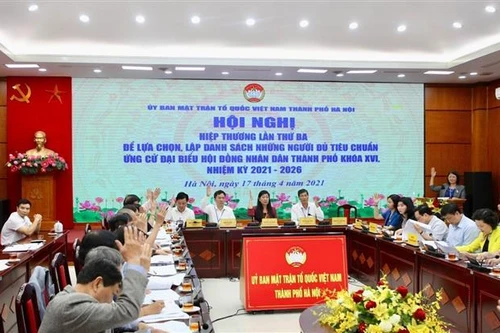 Hà Nội thống nhất danh sách 160 người ứng cử đại biểu HĐND thành phố khóa XVI 