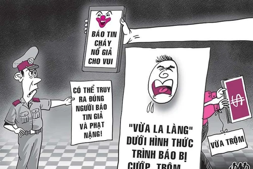 Báo tin giả nhằm thực hiện hoặc che giấu một hành vi tội phạm sẽ bị xử lý hình sự 