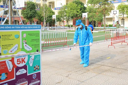 Hà Nội: Diễn tập phòng, chống dịch Covid-19 tại điểm thi