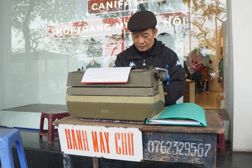 Nghề đánh máy chữ ở Hà Nội xưa