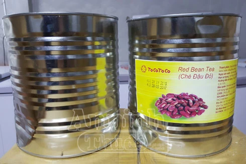 Phát hiện hơn 2 tấn nguyên liệu chè đậu đỏ không rõ nguồn gốc 