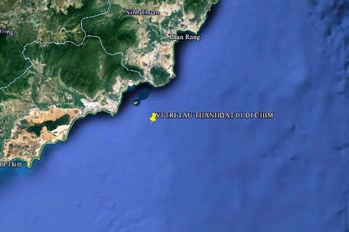 Tàu Thành Đạt 01 bị đâm chìm, thuyền trưởng và thợ máy mất tích