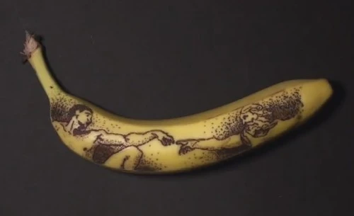 Tái hiện những bức họa kinh điển trên... vỏ chuối