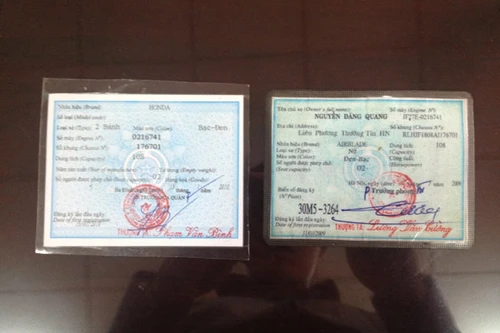 Xe “xịn”, giá bèo lại mang theo giấy tờ giả