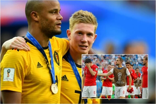 [ẢNH] Bỉ hân hoan với huy chương World Cup, Anh chán nản ra về trắng tay