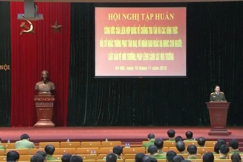 CATP Hà Nội tập huấn Luật bảo vệ môi trường và Pháp lệnh Cảnh sát môi trường năm 2014