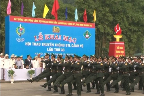 Khai mạc Hội thao truyền thống lực lượng cảnh vệ lần thứ 33