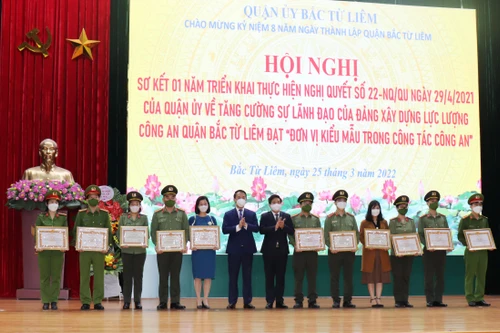 Quyết tâm xây dựng Công an quận Bắc Từ Liêm thành đơn vị kiểu mẫu