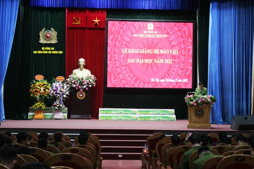 Học viện Cảnh sát nhân dân khai giảng hệ đào tạo sau Đại học 