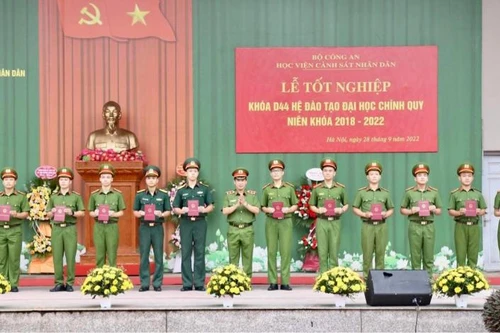 300 tân sỹ quan Cảnh sát nhận nhiệm vụ công tác mới 