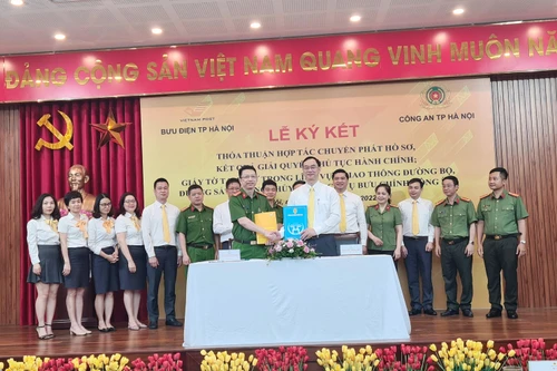 Công an thành phố và Bưu điện Hà Nội ký kết hợp tác: Đặt tiện ích của người dân lên hàng đầu 