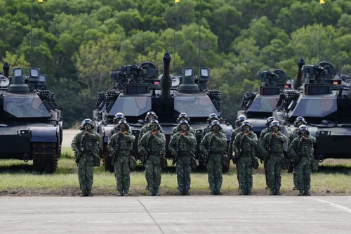 Xe tăng M1A2T Abrams Đài Loan dẫn đầu cuộc diễn tập thực binh lớn