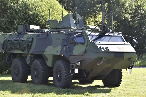 Đức nhận 5 xe thiết giáp bánh lốp Patria 6×6 đầu tiên trong chương trình chuẩn hóa khí tài NATO