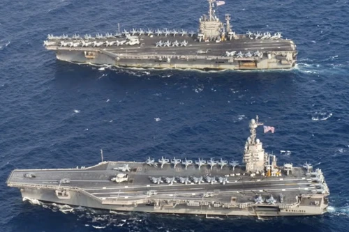 Hỏa lực khổng lồ nếu Mỹ triển khai 3 nhóm tác chiến tàu sân bay gần Iran
