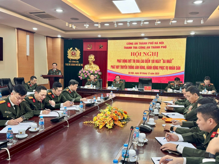 Thanh tra CATP Hà Nội triển khai đợt thi đua cao điểm “100 ngày Ba nhất" ảnh 1