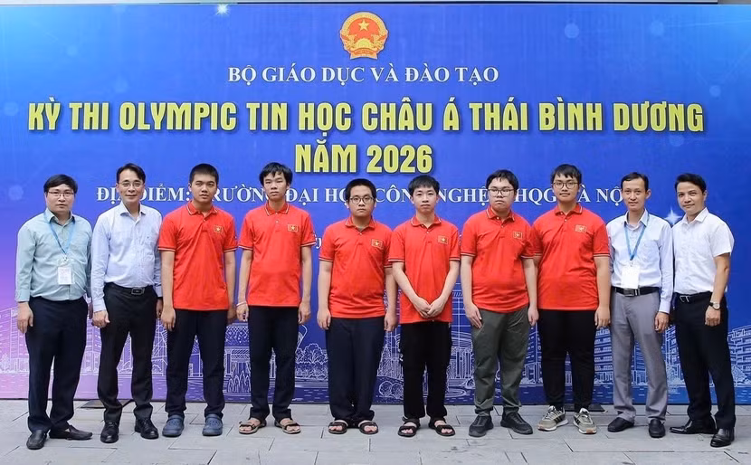 Đội tuyển Olympic Tin học châu Á -Thái Bình Dương 2026 Việt Nam đạt thành tích xuất sắc
