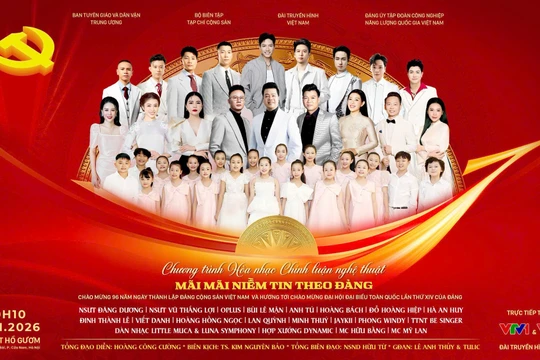Hòa nhạc chính luận đặc biệt “Mãi mãi niềm tin theo Đảng"