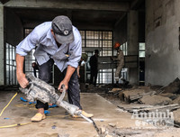 [ẢNH] Cận cảnh khu bệnh viện đang được cải tạo thành nơi điều trị bệnh nhân Covid -19 ở Hà Nội