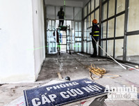 [ẢNH] Cận cảnh khu bệnh viện đang được cải tạo thành nơi điều trị bệnh nhân Covid -19 ở Hà Nội