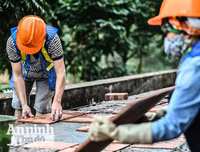 [ẢNH] Cận cảnh khu bệnh viện đang được cải tạo thành nơi điều trị bệnh nhân Covid -19 ở Hà Nội