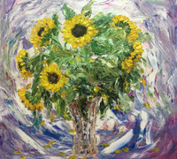 Vườn hoa rực rỡ sắc màu dành tặng phái đẹp của họa sỹ Vũ Tuyên