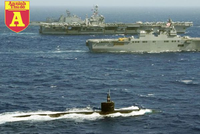 [ẢNH] Sát thủ hạt nhân đóng vai trò cận vệ cho tàu sân bay Mỹ