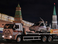 Khí tài quân sự Nga rầm rộ diễn tập duyệt binh ở Moscow