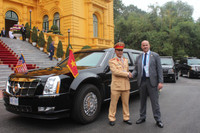 Những góc ảnh 'riêng' về các kíp CSGT dẫn đoàn Tổng thống Mỹ