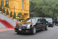 Những góc ảnh 'riêng' về các kíp CSGT dẫn đoàn Tổng thống Mỹ