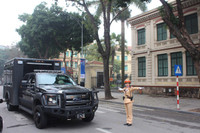 Những góc ảnh 'riêng' về các kíp CSGT dẫn đoàn Tổng thống Mỹ