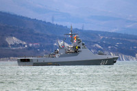 [ẢNH] Nga bất ngờ điều chiến hạm tàng hình 1.000 tấn tối tân nhất tới Syria