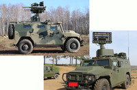 [ẢNH] Xe Nga vừa đi vừa phóng tên lửa, xé nát máy bay không người lái