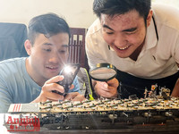 [ẢNH] Choáng ngợp những khí tài quân sự do người đam mê mô hình ở Hà Nội lắp ráp, chế tạo