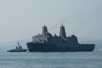 [ẢNH] Siêu tàu đổ bộ Mỹ đi qua eo biển Đài Loan giữa lúc căng thẳng với Trung Quốc