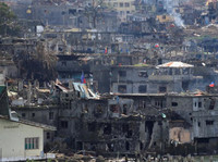 Thành phố Marawi hoang tàn sau khi Philippines chiến thắng khủng bố