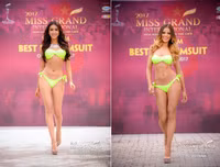Huyền My mặc bikini, đọ sắc vóc nóng bỏng với thí sinh Miss Grand