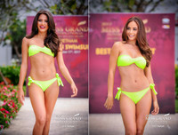 Huyền My mặc bikini, đọ sắc vóc nóng bỏng với thí sinh Miss Grand